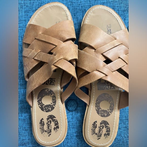 Sorel Tan Leather Women's Sandals - Picture 1 of 6